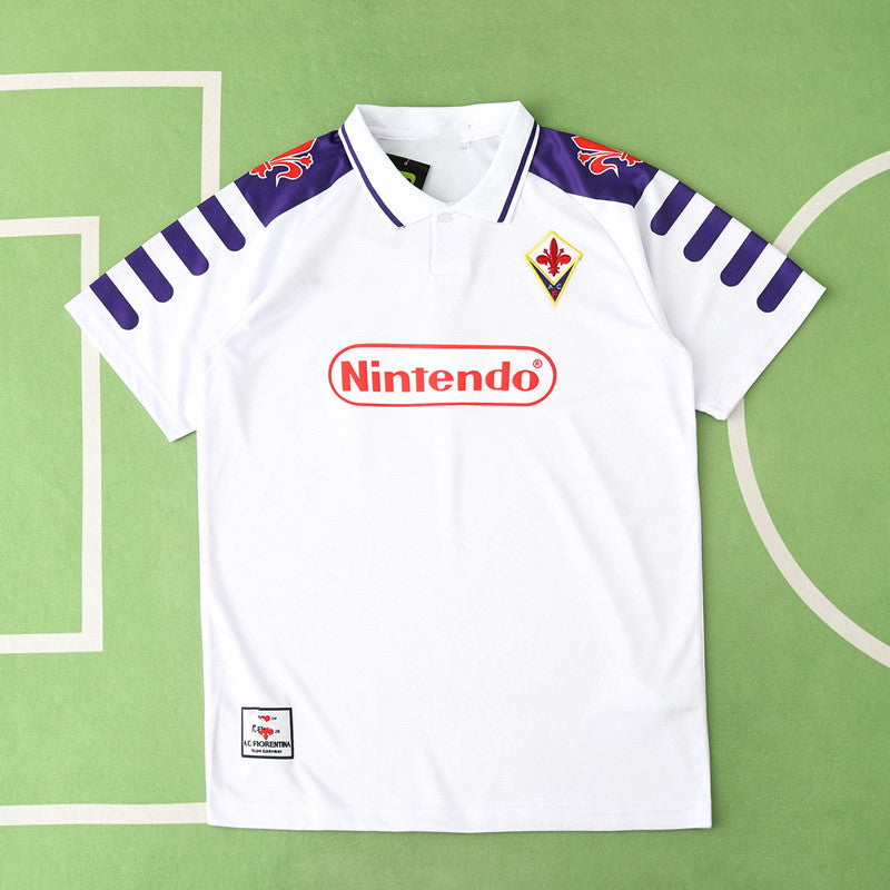 Fiorentina 1998 Season Retro Football Jersey