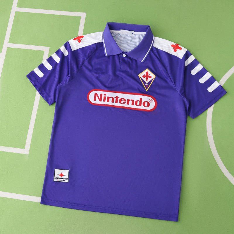 Fiorentina 1998 Season Home Retro Football Jersey