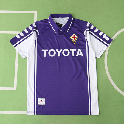 Fiorentina 1999/2000 Season Home Retro Football Jersey