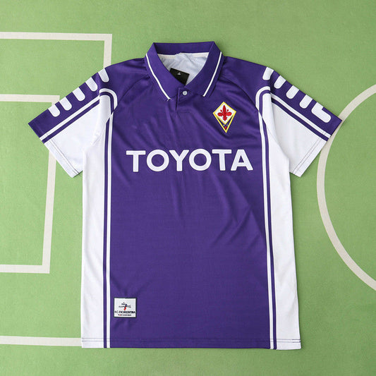 Fiorentina 1999/2000 Season Home Retro Football Jersey