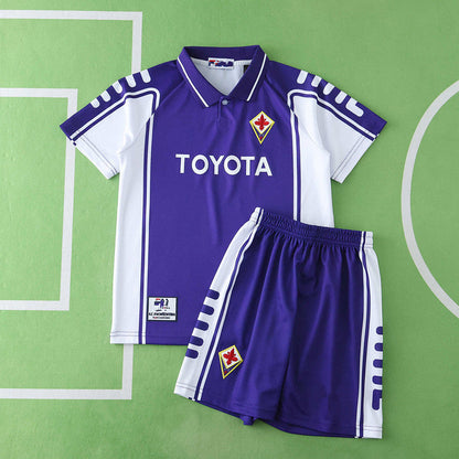 Fiorentina 1999/2000 Home Kids Retro Football Jersey