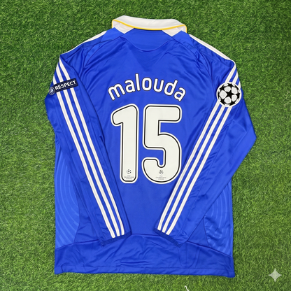 Florent Malouda Chelsea 2008 Champions League Final Long Sleeve Football Jersey Kit