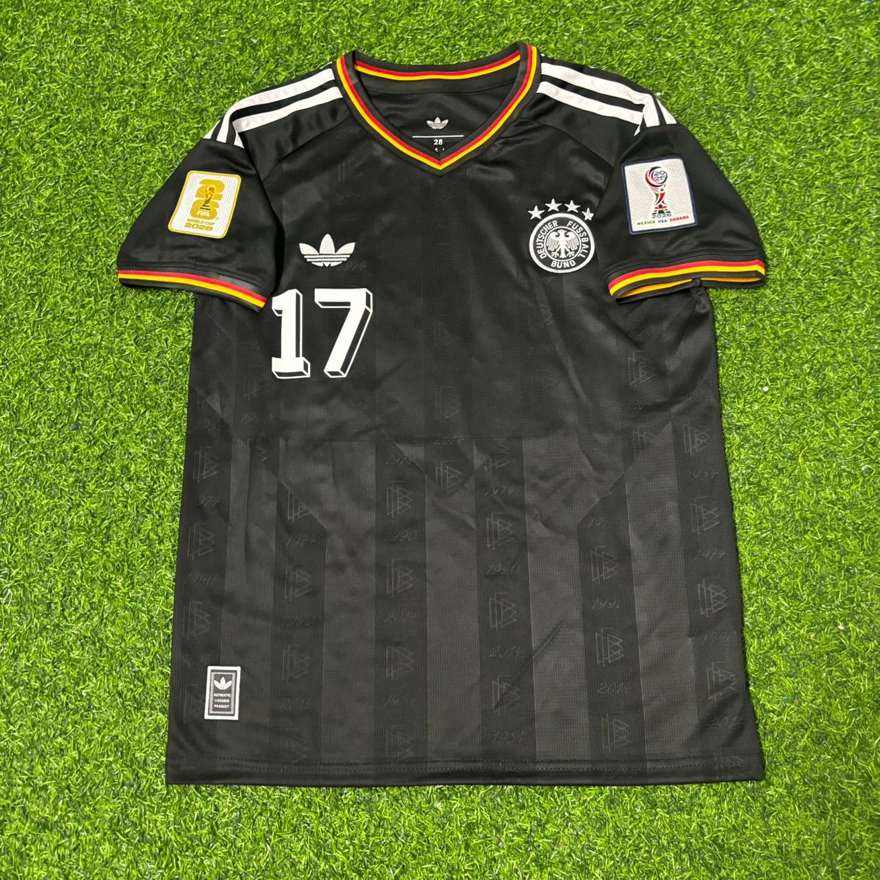 Germany World Cup 2026 Florian Wirtz #17 Kids Black Style Football Jersey