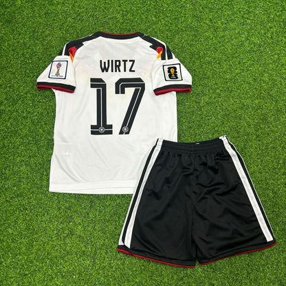 Germany 2026 Florian Wirtz Kids Home Soccer Kit Football Jersey
