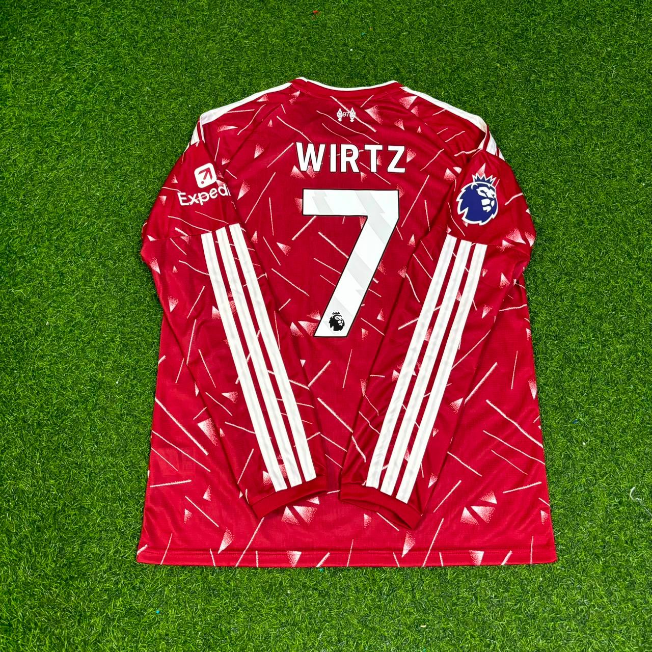 Florian Wirtz Liverpool 2027 Long Sleeve Home Football Jersey Kit