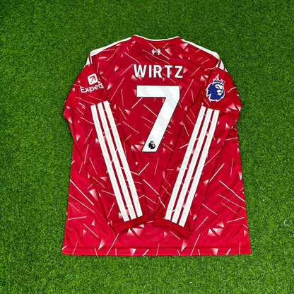 Florian Wirtz Liverpool 2027 Long Sleeve Home Football Jersey Kit