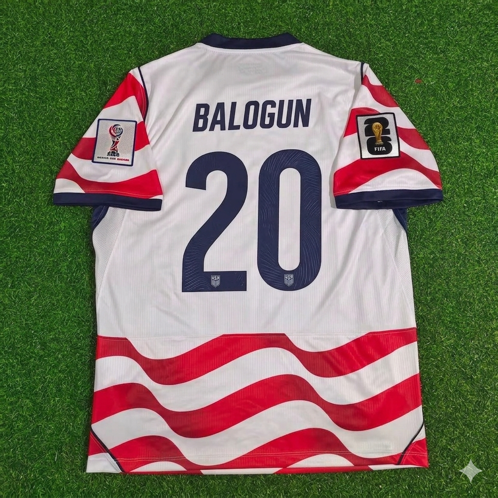 USA USMNT World Cup 2026 Folarin Balogun Home Football Jersey