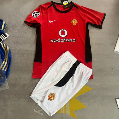 Diego Forlan Manchester United Kids Children Home Football Jersey Kit
