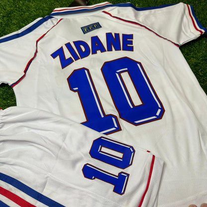 France 1998 Zidane Kids Football Jersey Kit