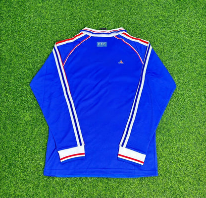 France World Cup 1998 Retro Long Sleeve Football Jersey