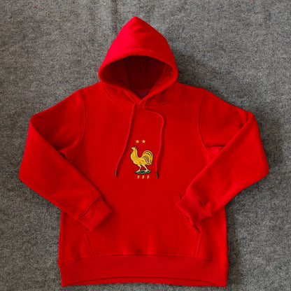 France - Hoodie Winter Fleece- Football Kapuzenpullover Paradise Edition