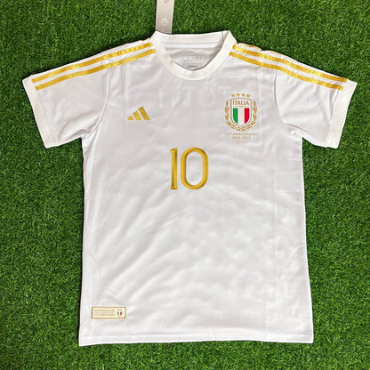 Francesco Totti 10 - Italy White Anniversary Football Jersey Kit