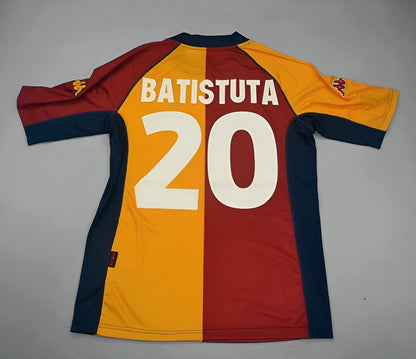 Gabriel Batistuta Roma 2001 2003 Retro Football Jersey Kit