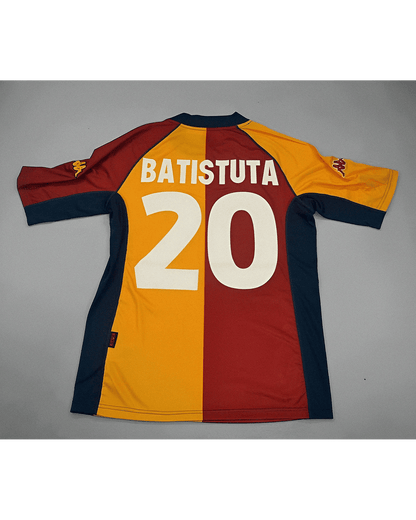 Gabriel Batistuta Roma 2001 2003 Retro Football Jersey Kit