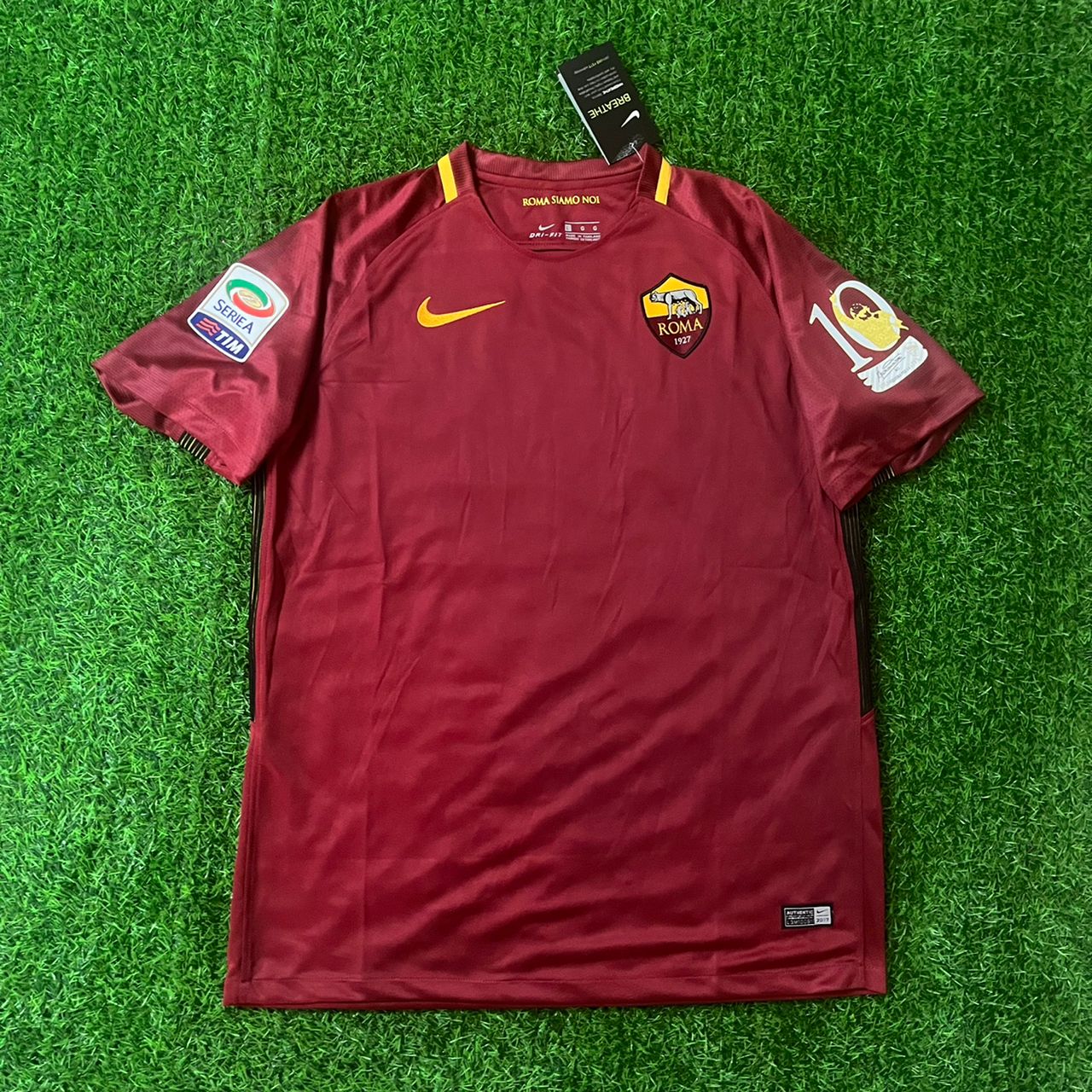 AS Roma Francesco Totti 2016 2017 Final Season Nova Camisa Special Edition Jersey