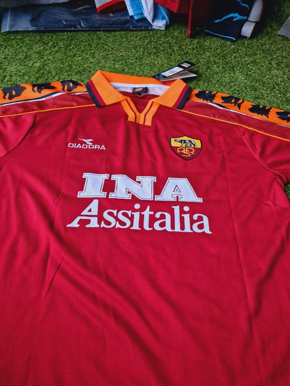 Francesco Totti 10 - AS Roma 1998 - 1999 Retro Football Jersey Kit