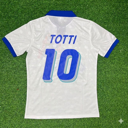Francesco Totti Italy White Retro Football Jersey