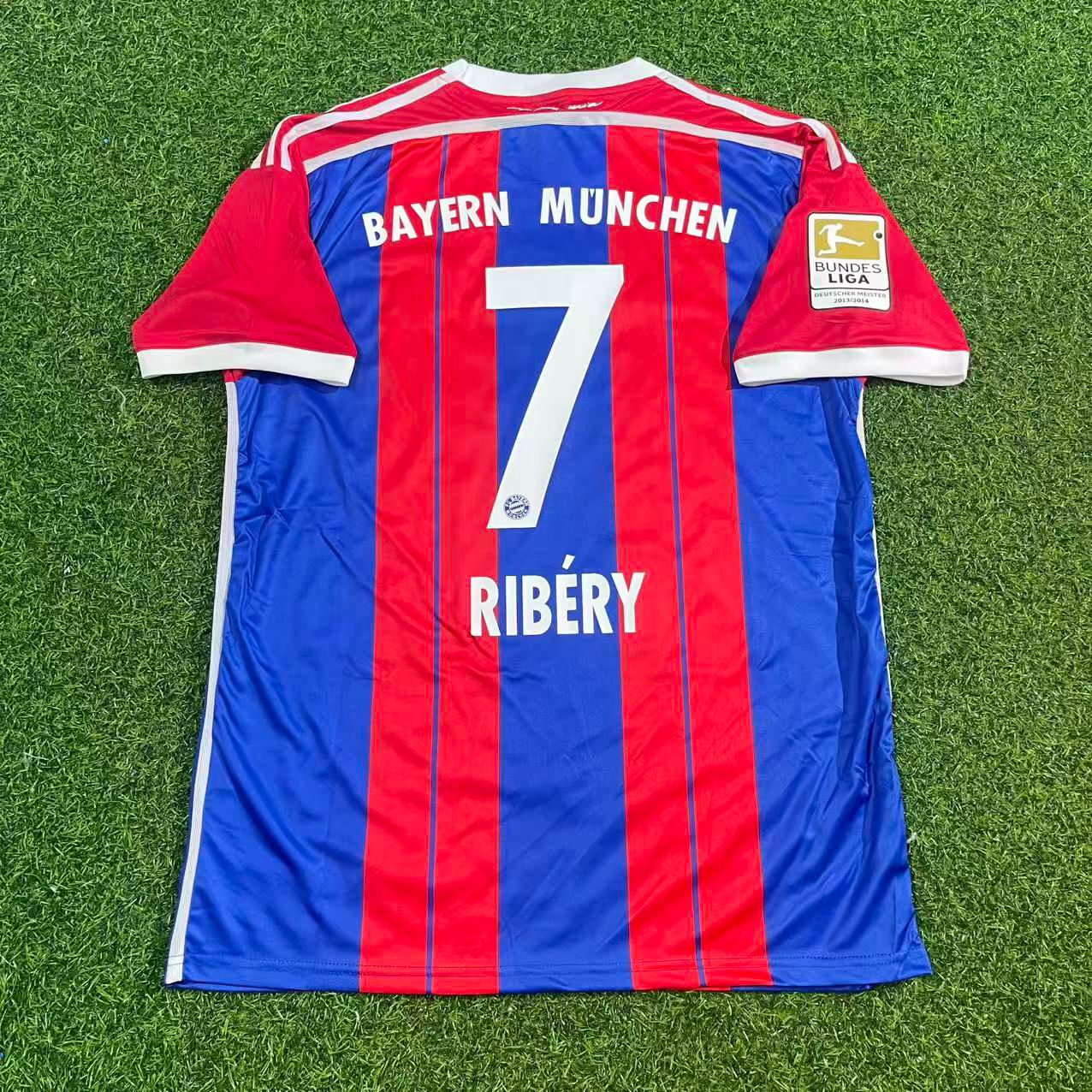 Franck Ribéry #7 Bayern Munich 2014 2015 Home Retro Patch Football Jersey