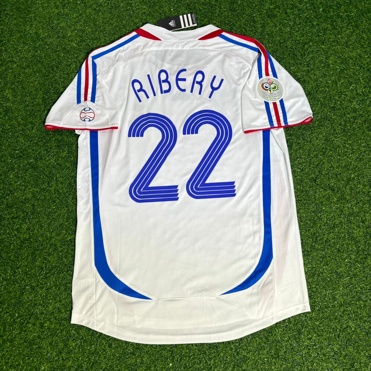 France World Cup 2006 Franck Ribery Final White Retro Kit