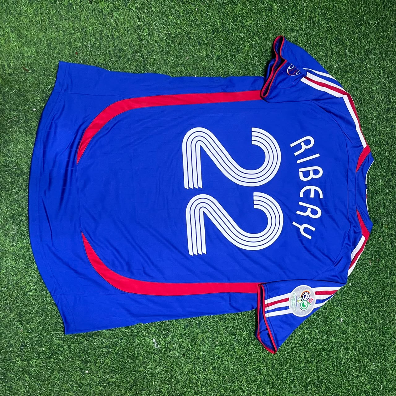 France World Cup 2006 Franck Ribery Blue Retro Kit