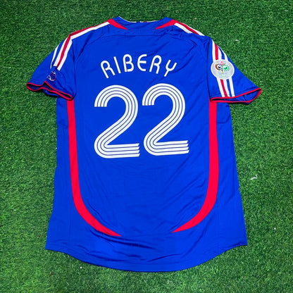 France World Cup 2006 Franck Ribery Blue Retro Kit