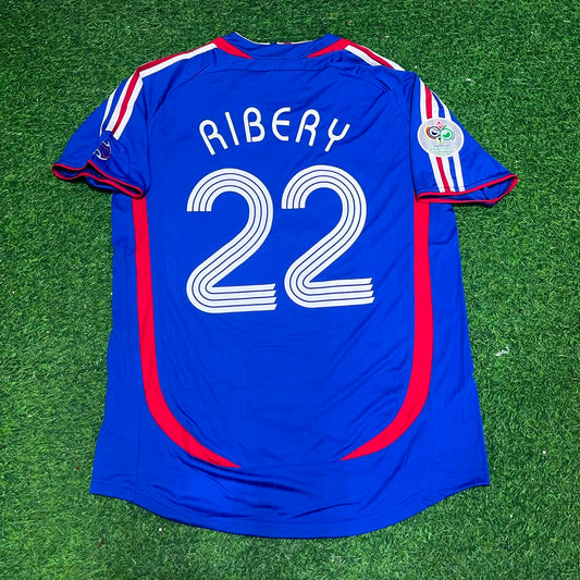 France World Cup 2006 Franck Ribery Blue Retro Kit