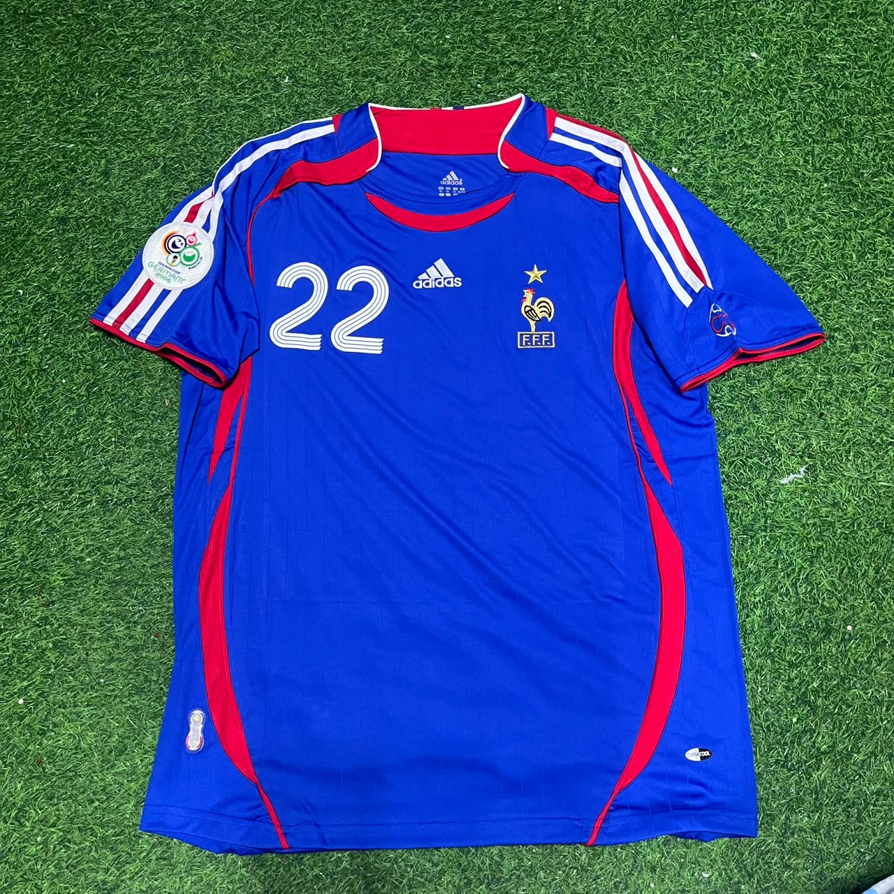 France World Cup 2006 Franck Ribery Blue Retro Kit