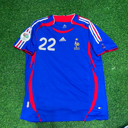 France World Cup 2006 Franck Ribery Blue Retro Kit