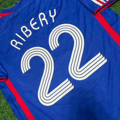 France World Cup 2006 Franck Ribery Blue Retro Kit