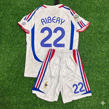 France World Cup 2006 Franck Ribéry #22 Retro Kids Kit