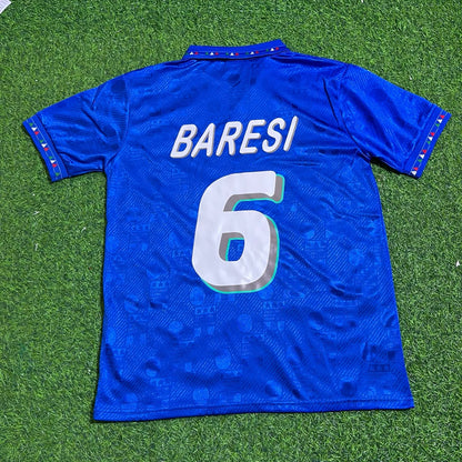 Italy World Cup 1994 Franco Baresi Retro Football Jersey