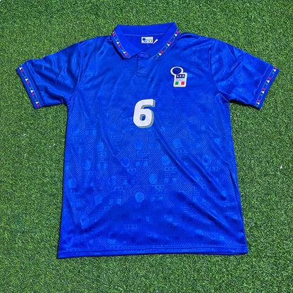 Italy World Cup 1994 Franco Baresi Retro Football Jersey