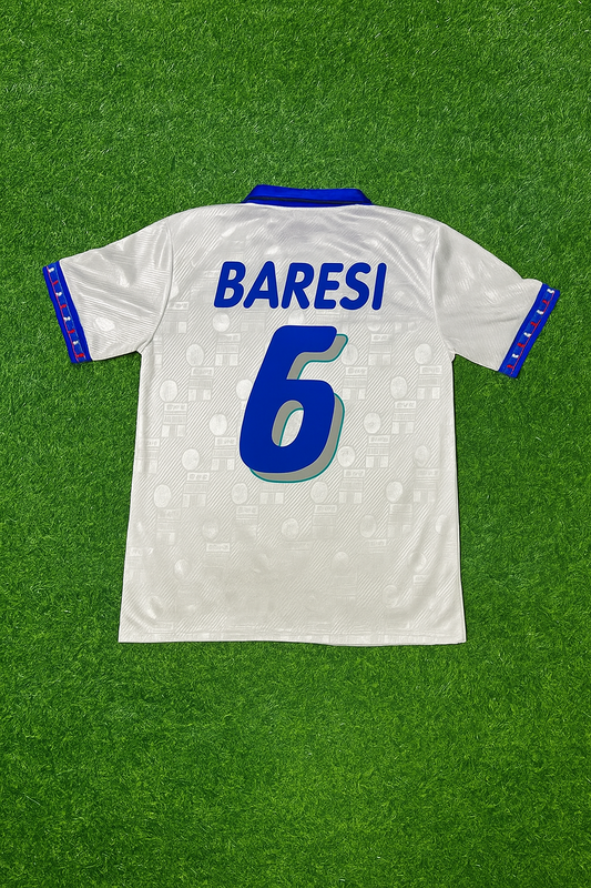 Italy World Cup 1994 Franco Baresi White Retro Football Jersey Kit