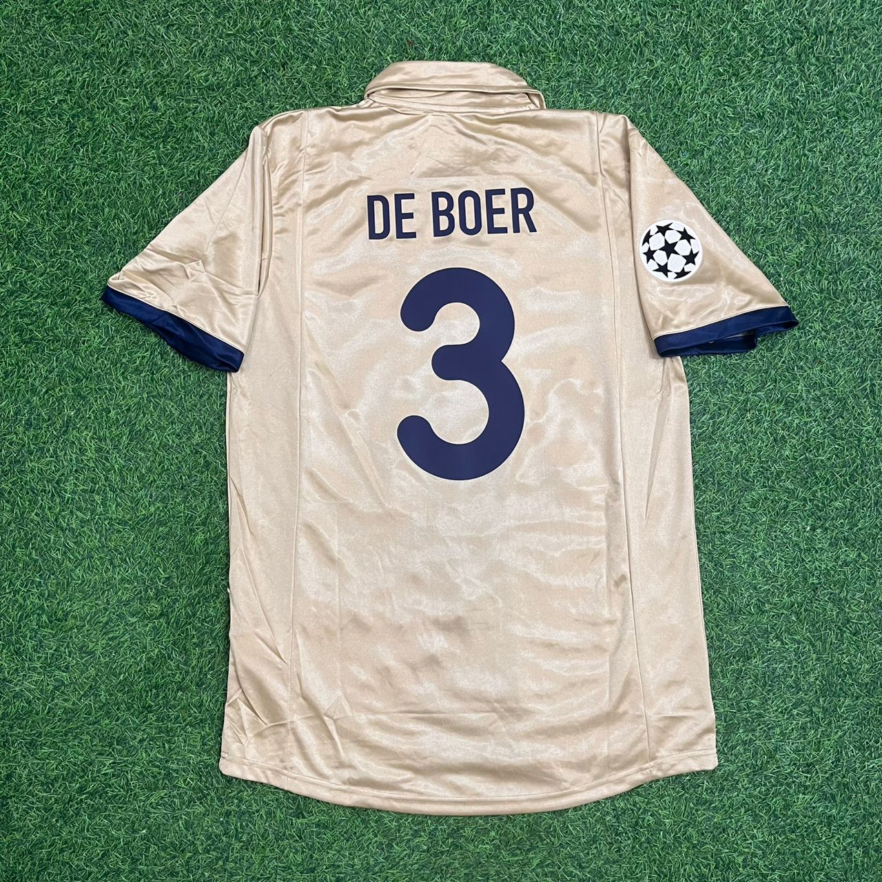 Frank de Boer 3 Barcelona 2001 2002 Season Retro Football Jersey