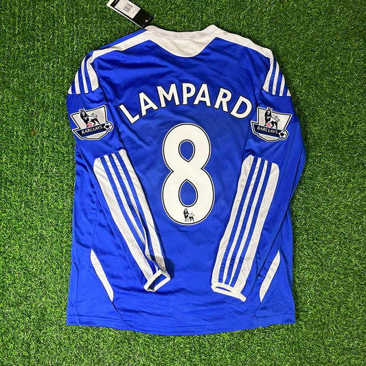 Frank Lampard Chelsea 2011 2012 EPL Patch Retro Long Sleeve Jersey