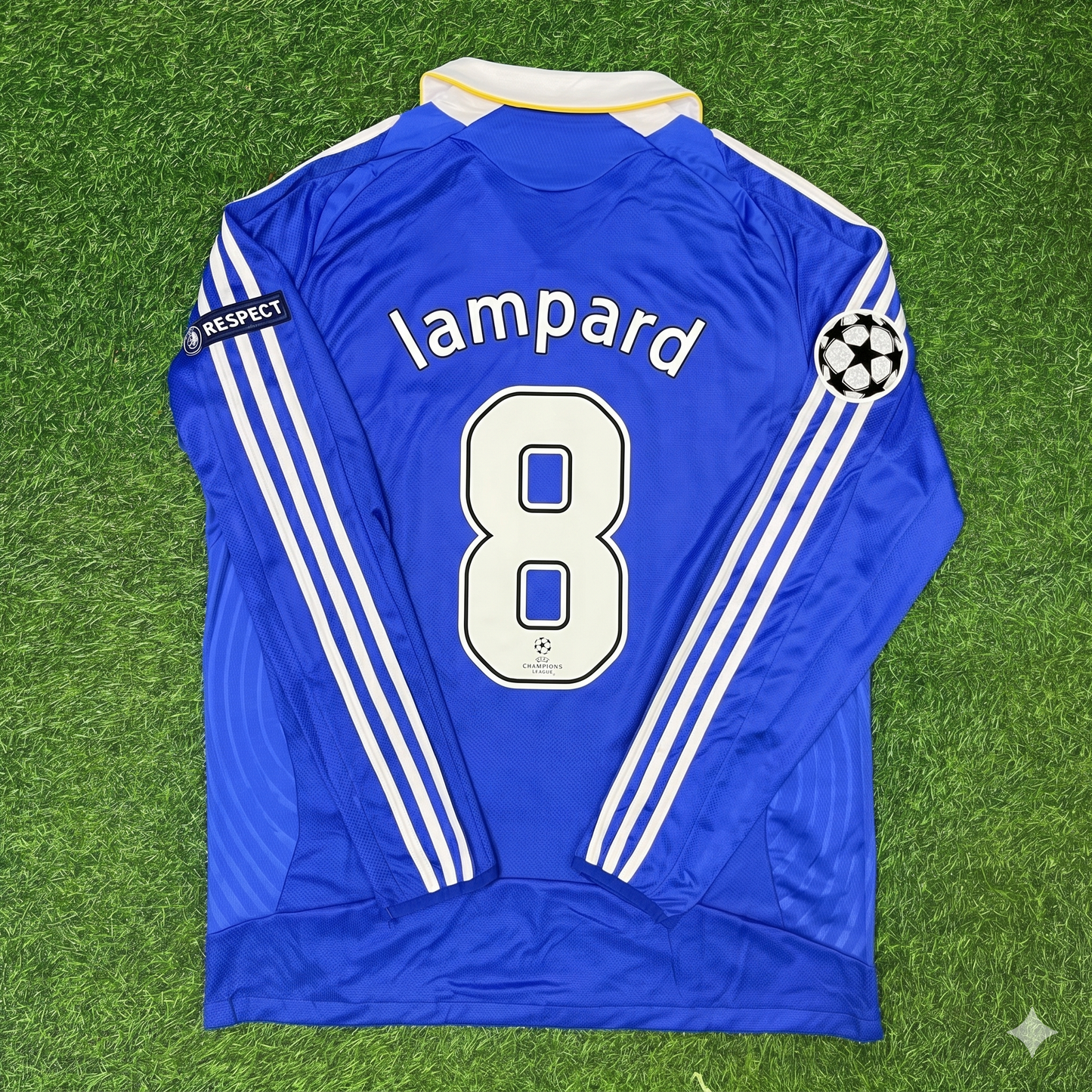 Frank Lampard Chelsea 2008 Champions League Final Long Sleeve Football Jersey Kit