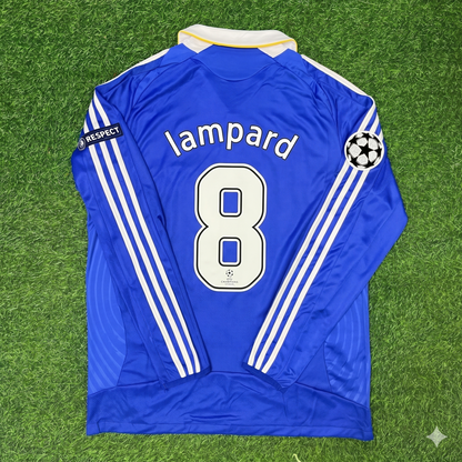 Frank Lampard Chelsea 2008 Champions League Final Long Sleeve Football Jersey Kit