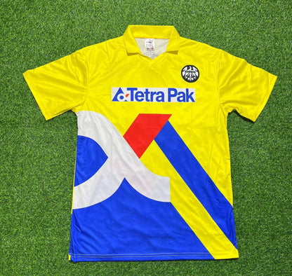 Eintracht Frankfurt 1993/1996 Retro Yellow Football Jersey Kit