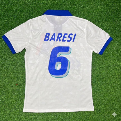 Italy World Cup 1994 Franco Baresi White Retro Football Jersey