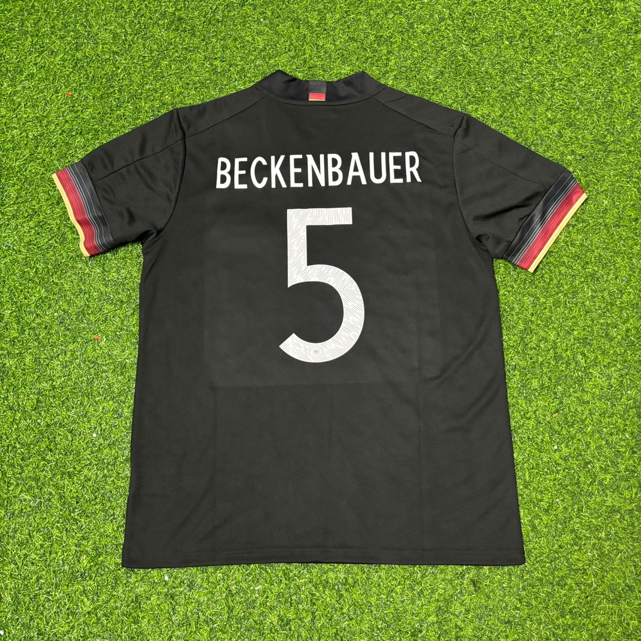 Franz Beckenbauer Germany Black Retro Football Jersey Kit