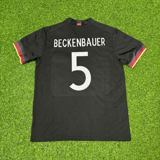 Franz Beckenbauer Germany Black Retro Football Jersey Kit