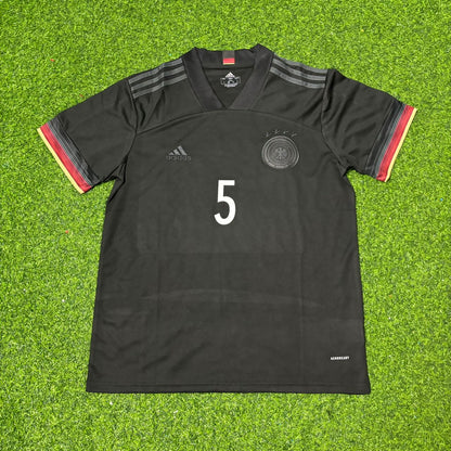 Franz Beckenbauer Germany Black Retro Football Jersey Kit