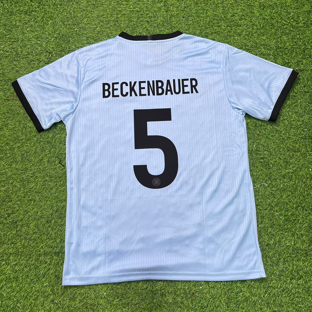 Franz Beckenbauer Germany 125th Year Special Clear Blue Retro Football Jersey Kit