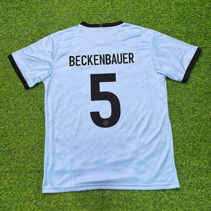 Franz Beckenbauer Germany 125th Year Special Clear Blue Retro Football Jersey Kit