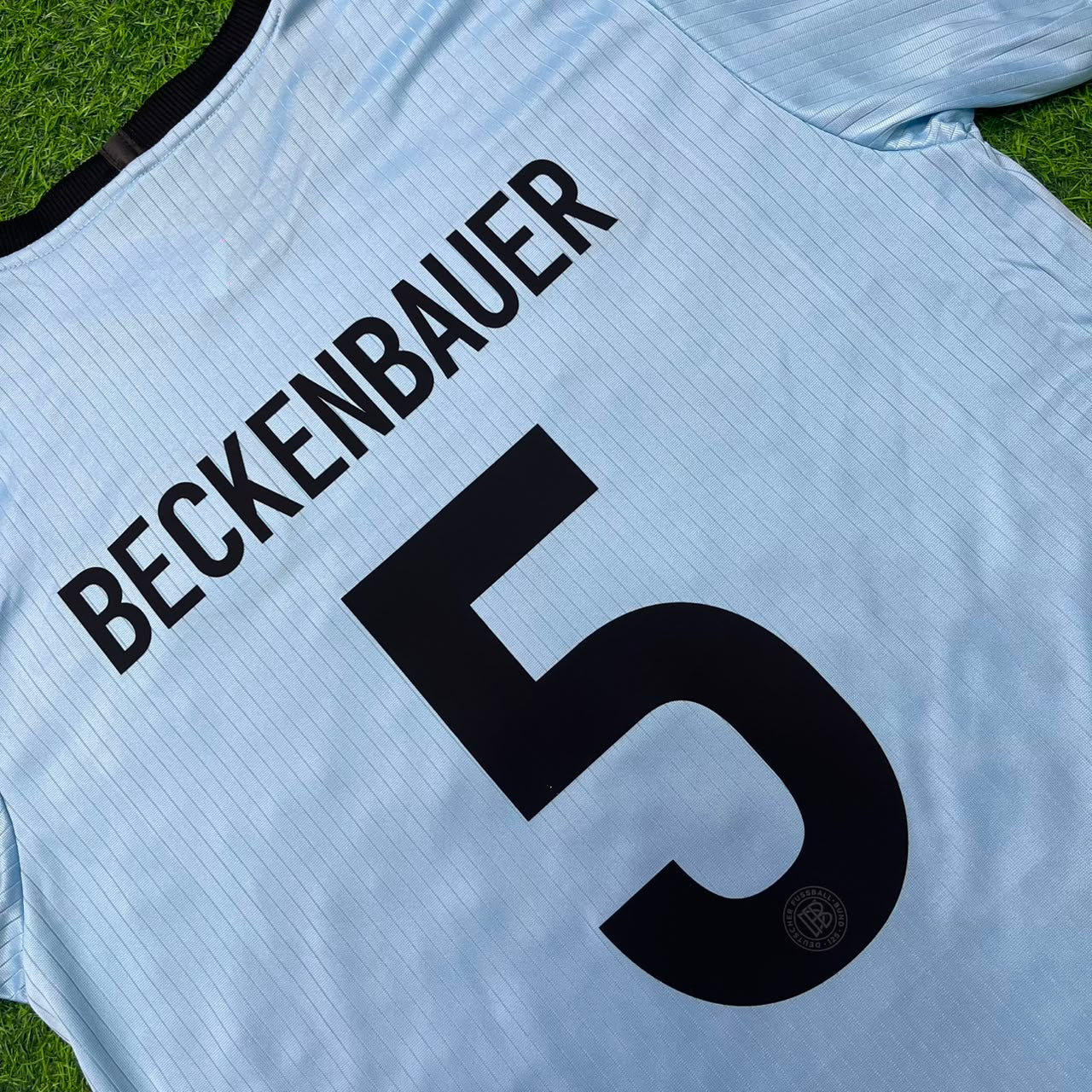 Franz Beckenbauer Germany 125th Year Special Clear Blue Retro Football Jersey Kit
