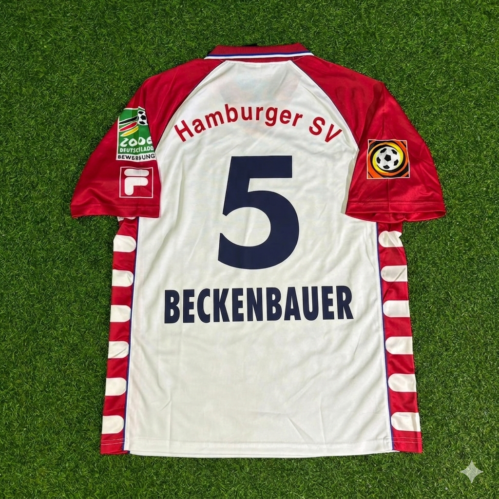 Franz Beckenbauer #5 Hamburger SV Heim Retro Fußballtrikot Jersey