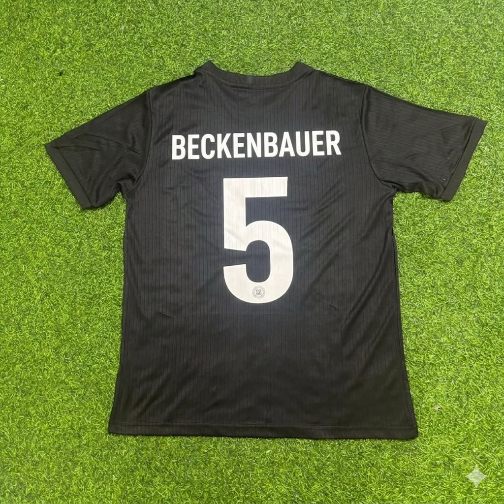 Franz Beckenbauer Germany 125 Years Special Black Football Jersey Kit