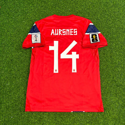 Norway World Cup 2026 Fredrik Aursnes Home Football Jersey