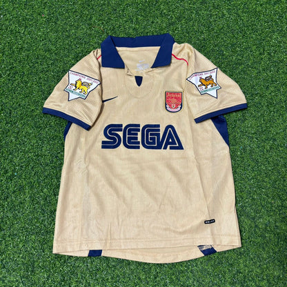 Fredrik Ljungberg #8 Arsenal 2001-2002 Away Golden Kids Retro Football Jersey Kit
