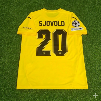 Fredrik Sjovold #20 Bodø/Glimt 2026 Champions League Yellow Football Jersey